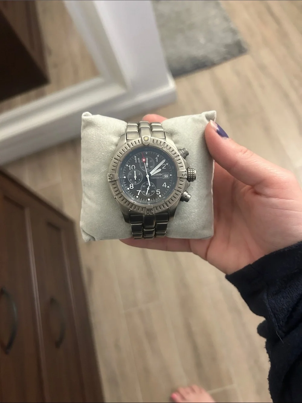 ESBM Chronograph Stainless Steel Watch - Blue Dial